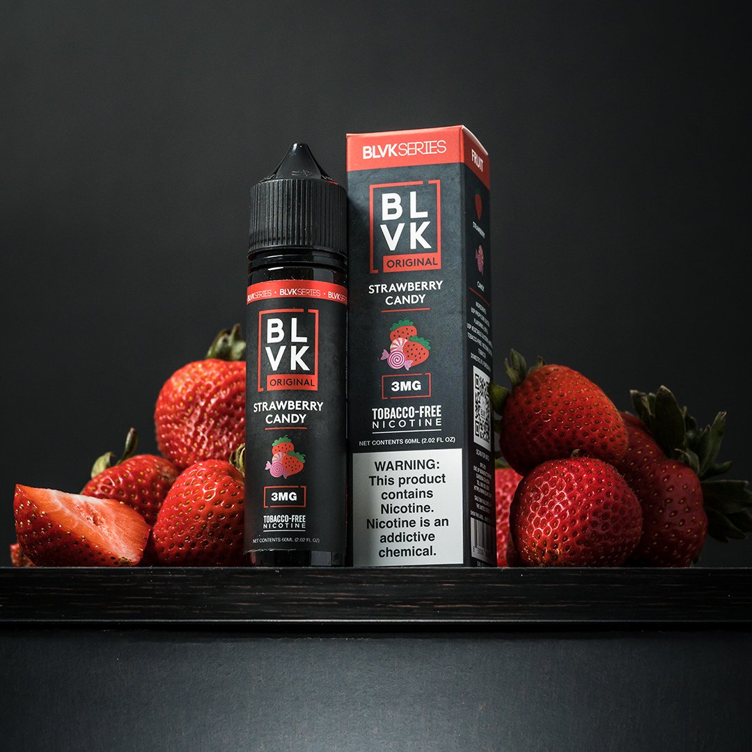BLVK Línea Frutal - Strawberry Candy 60ml - VAPES MEXICO BLVK