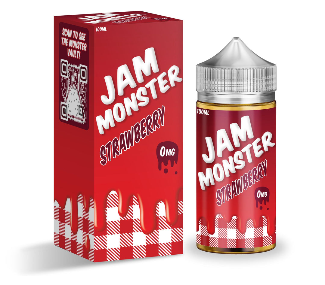 JAM MONSTER - Strawberry - VAPES MEXICO MONSTER LABS