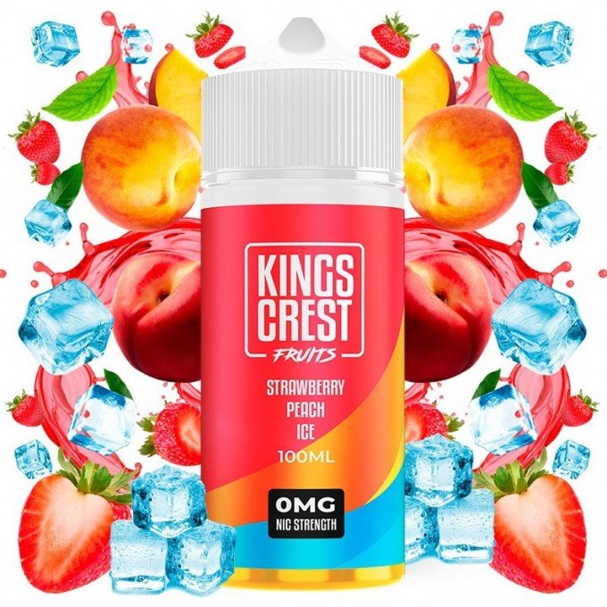 KINGS CREST FRUITS 120ML - Strawberry Peach Ice - VAPES MEXICO KINGS CREST