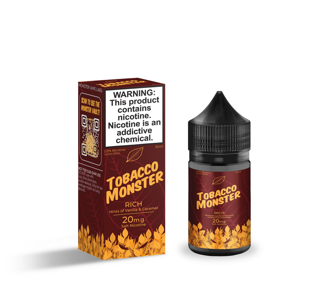 TOBACCO MONSTER SALT - Rich - VAPES MEXICO MONSTER LABS